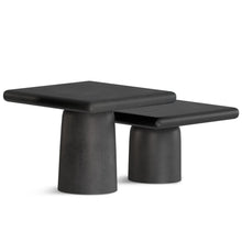 Load image into Gallery viewer, Zachary - 2 Piece Set Cast Aluminum Coffee Table - Black
