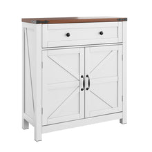 Load image into Gallery viewer, Farmhouse Storage Cabinet With Drawer And Adjustable Shelf
