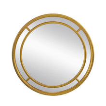 Load image into Gallery viewer, 35" Geo Dot Round Double Frame Accent Mirror - Gold