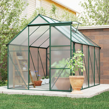 Load image into Gallery viewer, Polycarbonate house Raised Base And Anchor Aluminum Heavy Duty Walk-In houses For Outdoor Backyard In All Season