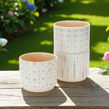 Load image into Gallery viewer, Dolomite Round Pot Planter (Set of 3) - White