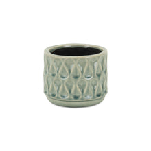 Load image into Gallery viewer, Geometric Round Pot Planter (487486) - Green