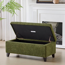 Load image into Gallery viewer, Storage Ottoman With Flip Top Lid - Retro Green