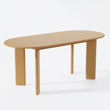 Load image into Gallery viewer, 66" Solid Wood Oval Dining Table - Natural