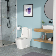 Load image into Gallery viewer, 1 Piece Toilet With Single Flush And Soft Closing Seat - White