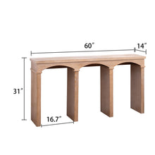 Load image into Gallery viewer, Archway Console Table - Antique Natural / Light Natural / Natural