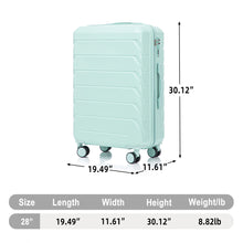 Load image into Gallery viewer, Hard Shell Luggage With Scratch Resistant Surface, 4 Wheels, Combination Lock & Side Hooks