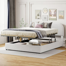 Load image into Gallery viewer, Upholstered Platform Bed With Hydraulic Storage System