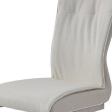 Load image into Gallery viewer, Dining Side Chairs Upholstered (Set of 2) - White / Silver