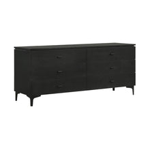 Load image into Gallery viewer, Six Drawer Double Dresser - Black