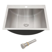 Load image into Gallery viewer, 21 X 17" Drop In Bathroom Sink With Pop Up Drain, Stainless Steel Su304, Durable & Rust Resistant, Easy Installation - Brushed Nickel