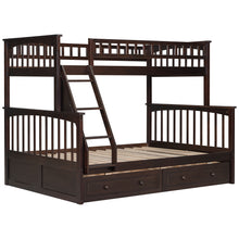 Load image into Gallery viewer, Bunk Bed With Drawers, Convertible Storage Bed