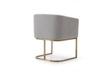 Load image into Gallery viewer, Contemporary Upholstered Fabric Dining Arm Chair - Light Gray