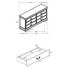 Load image into Gallery viewer, Frances - 6 Drawer Dresser