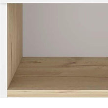 Load image into Gallery viewer, Wall Mounted Cabinet With Three Shelves - Light Oak And White