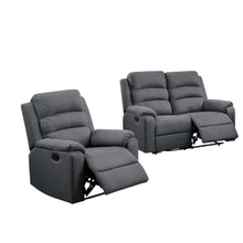 Load image into Gallery viewer, 2 Piece Living Room Set With Manual Reclining Loveseat And Recliner