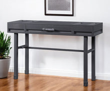 Load image into Gallery viewer, 47" Iron And Wood Vanity Table - Gunmetal