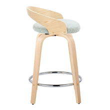 Load image into Gallery viewer, Grotto - Contemporary Fixed Height Counter Stool & Swivel, Round Footrest (Set of 2)