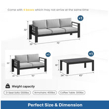 Load image into Gallery viewer, Outdoor Patio Set, All-Weather With Thick Cushions