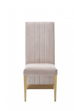 Load image into Gallery viewer, Tufted And Upholstered Velvet Dining Side Chairs (Set of 2) - Beige