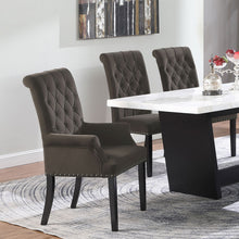 Load image into Gallery viewer, Norwich - Dining Arm Chair With Button Tufting And Rolled Top