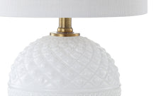 Load image into Gallery viewer, 21" Novelty Table Lamp LED With Globe Shade - White