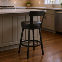 Load image into Gallery viewer, 36" Swivel Counter Height Bar Chair - Black