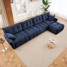 Load image into Gallery viewer, Sofa Set With Ottoman And Pillows, Textured, High Resilience Cushions