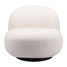 Load image into Gallery viewer, Sherpa Slipper Chair - White And Black