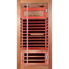 Load image into Gallery viewer, Single Person Sauna Room With LED Lighting, Epoxy Heating Plates, And Compact Design - American White Oak