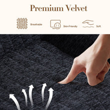 Load image into Gallery viewer, Bean Bag Chair With Armrests Oversized Comfy Beanbag Lounge Lazy Floor Sofa Accent Chair For Living Room - Black
