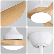 Load image into Gallery viewer, Modern Ceiling Fans Dimmable LED Light Quiet DC Reversible Motor For Indoor & Outdoor - White