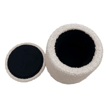 Load image into Gallery viewer, Elegant Round Storage Ottoman Upholstered