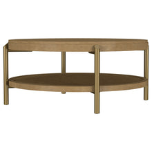 Load image into Gallery viewer, Benson - Round Table With Storage Shelf
