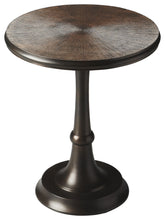 Load image into Gallery viewer, 22" Metal Round Pedestal End Table - Bronze