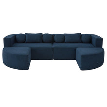 Load image into Gallery viewer, Boneless - Couch Modular Sectional Sofa With Deep Seating And Curved Design