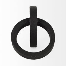 Load image into Gallery viewer, Two Ring Hammered Sculpture - Black