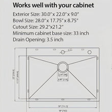 Load image into Gallery viewer, Topmount Stainless Steel Kitchen Sink
