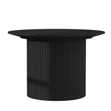 Load image into Gallery viewer, 24" Wood Round Pedestal Coffee Table - Black