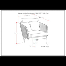 Load image into Gallery viewer, Carmel - Outdoor Conversation Chair - Sand Drift
