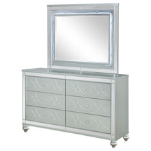 Load image into Gallery viewer, Arabesque - 6 Drawer Dresser With Mirror - Silver