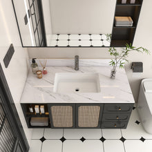 Load image into Gallery viewer, Bianco Carrara Venato Marble Vanity Top With Pre Drilled Faucet Hole And Undermount Sink