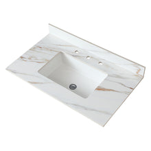 Load image into Gallery viewer, Vanity Top With Undermount Sink And Backsplash, Sintered Stone