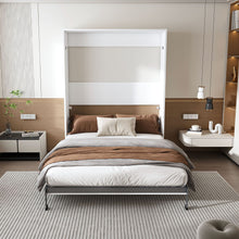 Load image into Gallery viewer, Queen Murphy Bed, Foldable Wall Bed, Space Saving Design For Bedrooms - White