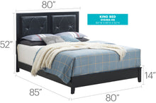 Load image into Gallery viewer, Padded Headboard Bed