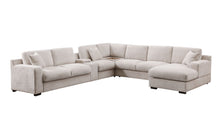 Load image into Gallery viewer, Celine - Fabric Corner Sectional Sofa With Right-Facing Chaise, Cupholders, And Charging Ports