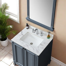 Load image into Gallery viewer, Elegant Sintered Stone Bathroom Vanity Top With Rectangular Undermount Ceramic Sink