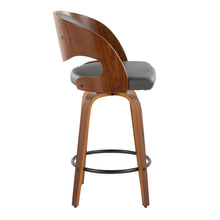 Load image into Gallery viewer, Pino - Mid Century Modern Fixed Height Barstool With Swivel With Round Footrest (Set of 2)