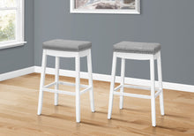 Load image into Gallery viewer, Comfortable Bar Stool, Bar Height, Saddle Seat, Transitional (Set of 2)