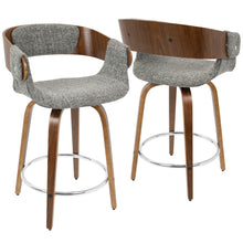 Load image into Gallery viewer, Elisa - Mid Century Modern Counter Stool (Set of 2)